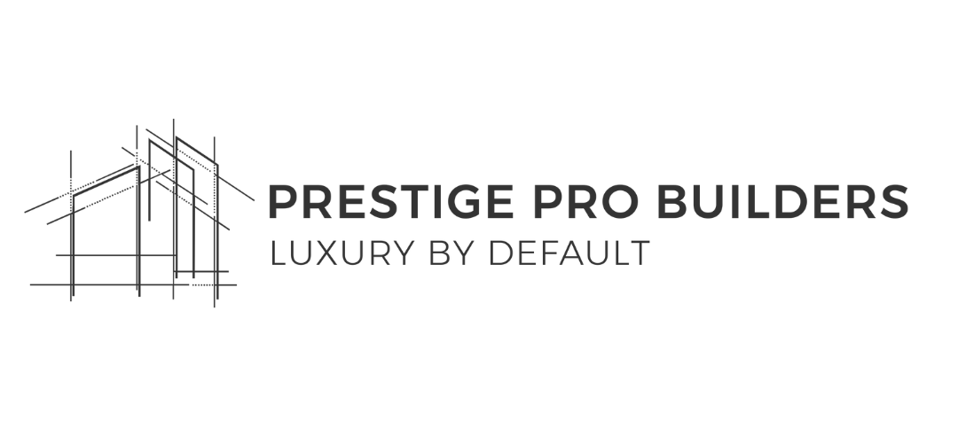 Prestige Pro Builders logo for a company specializing in luxury custom home builds and renovations.