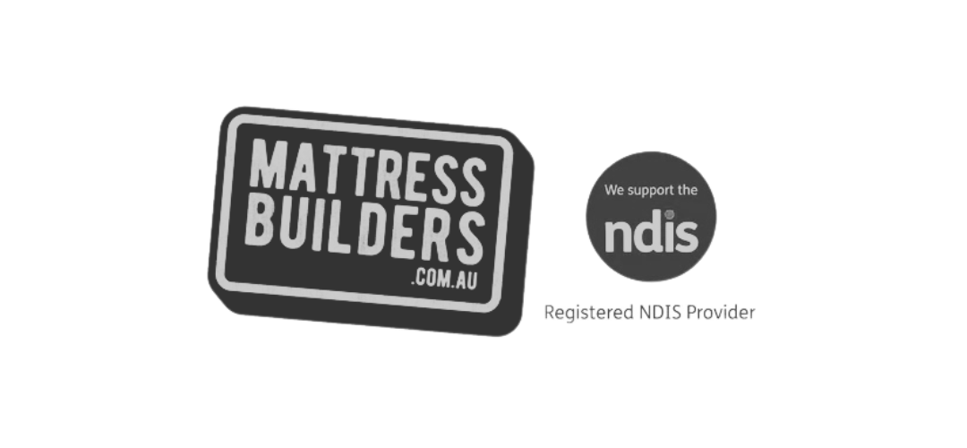 Mattress Builders logo for a company offering custom mattresses and sleep solutions.