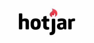 Hotjar logo, a tool for tracking user behavior and feedback on websites.