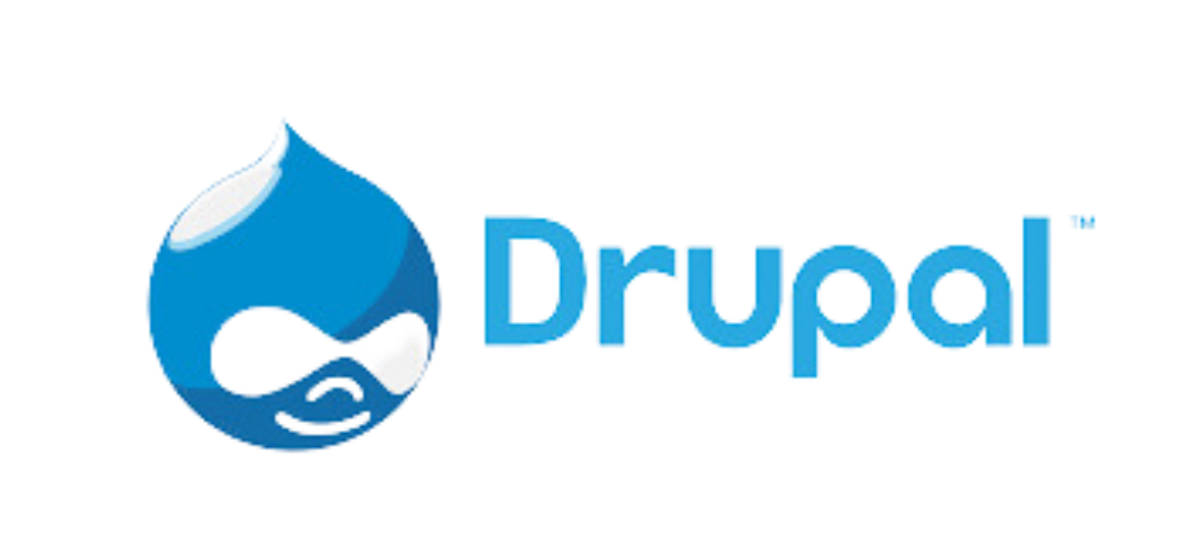 Drupal logo for content management and website development