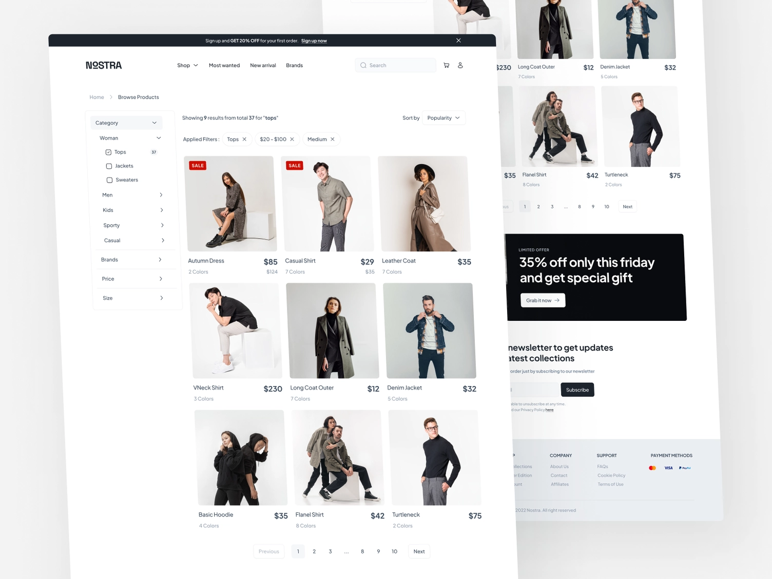 Ecommerce product page design showcasing color options, pricing, and sale offers, with a clear call-to-action for users to make a purchase.